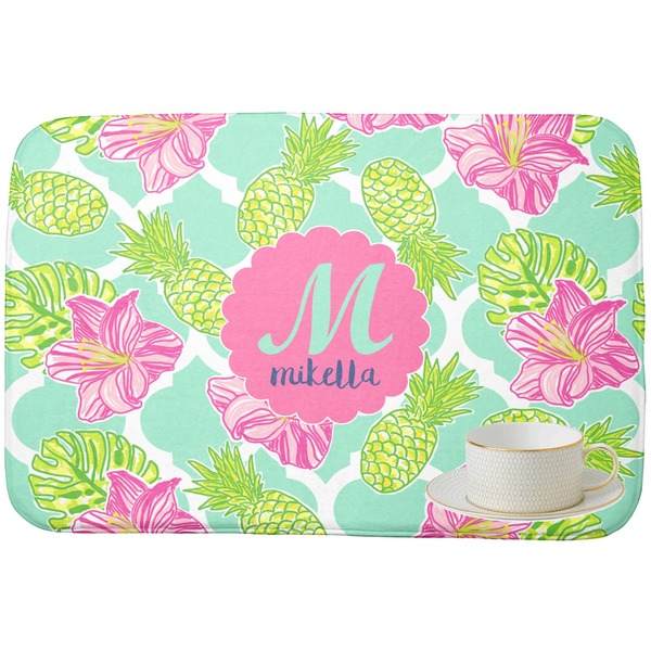 Preppy Hibiscus Dish Drying Mat