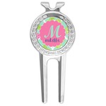 Preppy Hibiscus Golf Divot Tool & Ball Marker (Personalized)