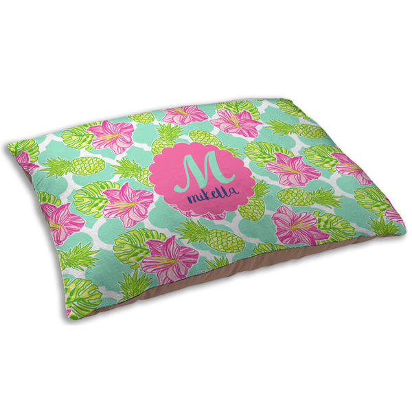 Preppy Hibiscus Dog Beds - SMALL