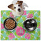 Preppy Hibiscus Dog Food Mat - Medium LIFESTYLE