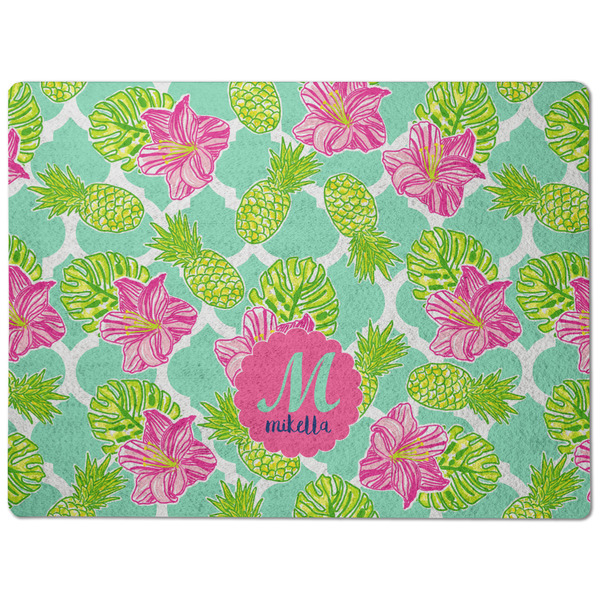 Preppy Hibiscus Dog Food Mat - Medium without bowls