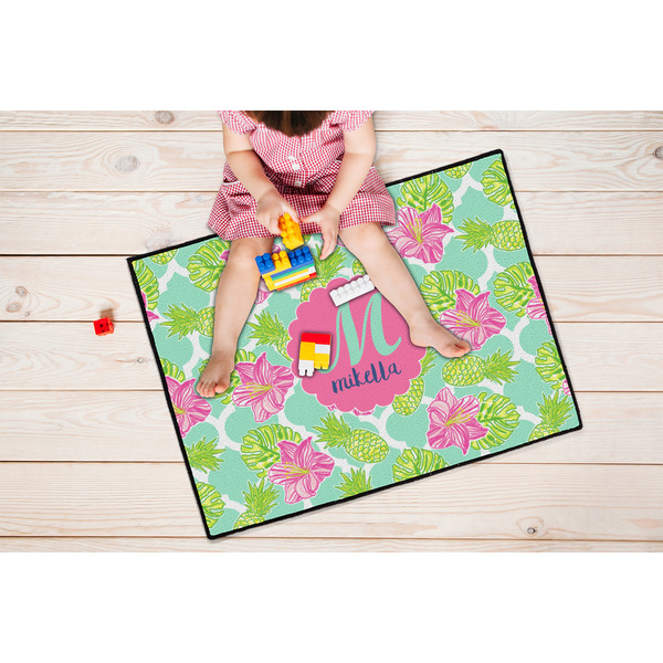 Preppy Hibiscus Door Mats - LIFESTYLE kid