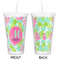 Preppy Hibiscus Double Wall Tumbler with Straw - Approval
