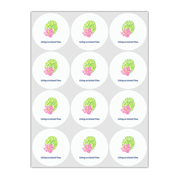 Preppy Hibiscus Drink Topper - Small - Set of 12