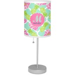 Preppy Hibiscus 7" Drum Lamp with Shade Polyester (Personalized)