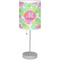 Preppy Hibiscus Drum Lampshade with base included