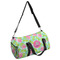 Preppy Hibiscus Duffle bag with side mesh pocket