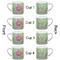 Preppy Hibiscus Espresso Cup - 6oz (Double Shot Set of 4) APPROVAL