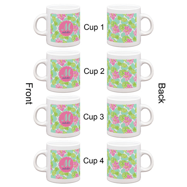 Preppy Hibiscus Espresso Cup Set of 4 - Apvl