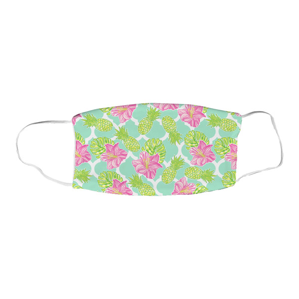 Preppy Hibiscus Fabric Face Mask