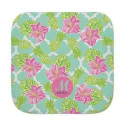 Preppy Hibiscus Face Towel (Personalized)