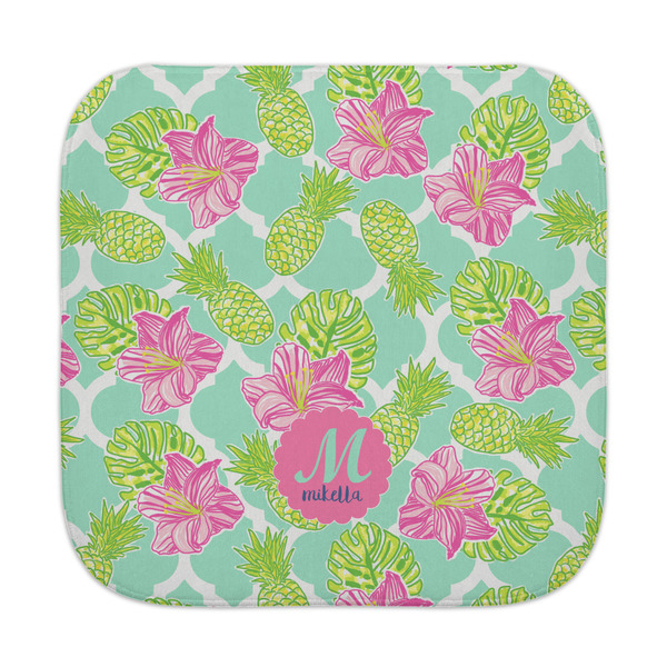 Custom Preppy Hibiscus Face Towel (Personalized)