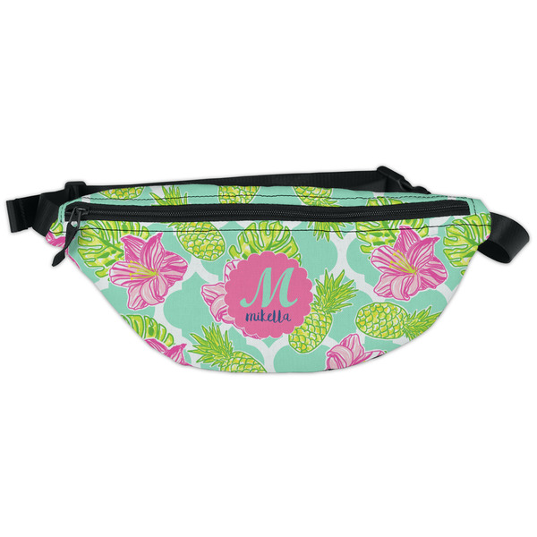 Custom Preppy Hibiscus Fanny Pack - Classic Style (Personalized)