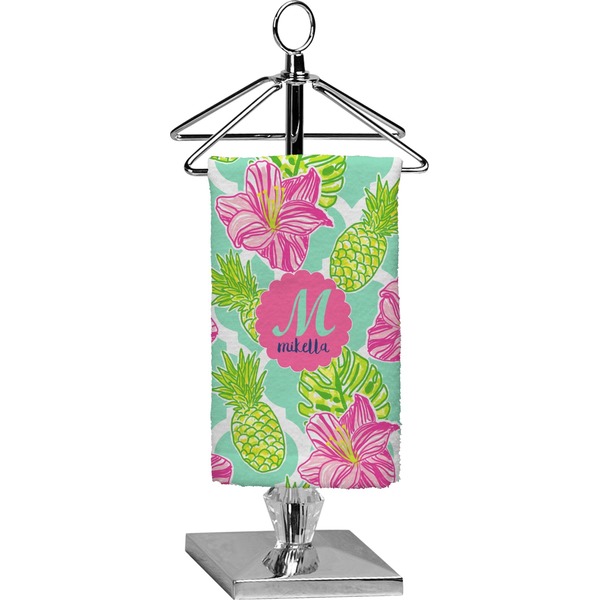 Custom Preppy Hibiscus Finger Tip Towel - Full Print (Personalized)