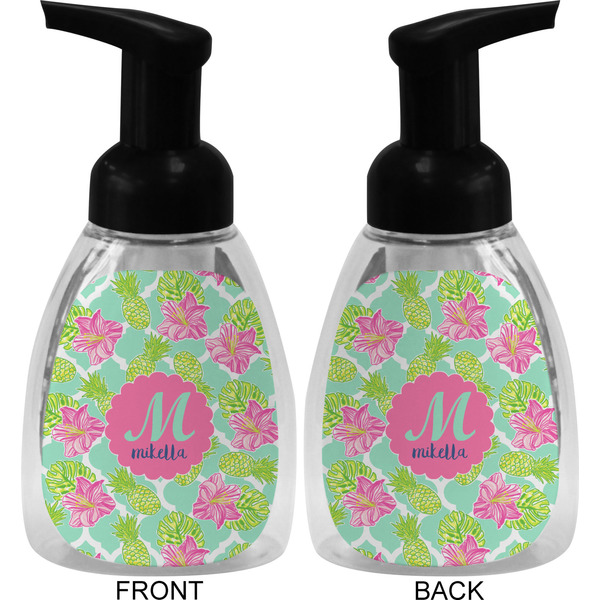 Preppy Hibiscus Foam Soap Bottle (Front & Back)