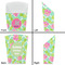 Preppy Hibiscus French Fry Favor Box - Front & Back View