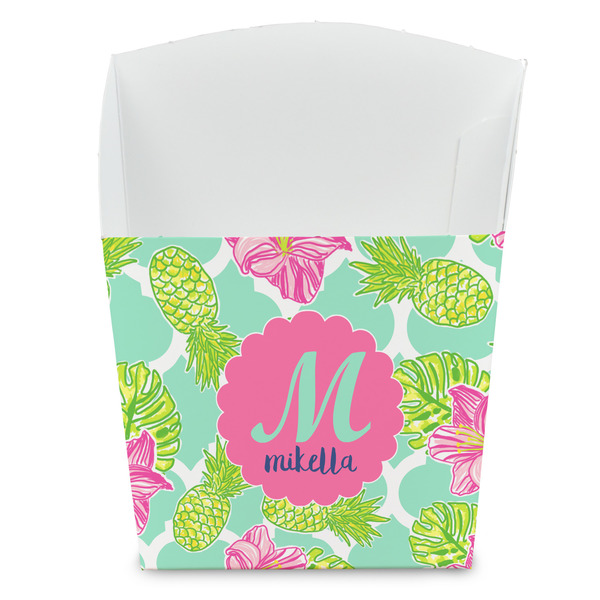 Custom Preppy Hibiscus French Fry Favor Boxes (Personalized)