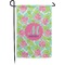 Preppy Hibiscus Small Garden Flag - Double Sided w/ Name and Initial