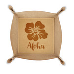 Preppy Hibiscus Genuine Leather Dice Tray (Personalized)