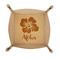 Preppy Hibiscus Genuine Leather Dice Tray (Personalized)