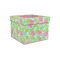 Preppy Hibiscus Gift Boxes with Lid - Canvas Wrapped - Small - Front/Main