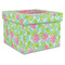 Preppy Hibiscus Gift Boxes with Lid - Canvas Wrapped - XX-Large - Front/Main