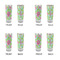 Preppy Hibiscus Glass Shot Glass - 2 oz - Set of 4 - APPROVAL