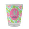 Preppy Hibiscus Glass Shot Glass - 1.5 oz - Set of 4 (Personalized)