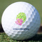 Preppy Hibiscus Golf Ball - Branded - Front