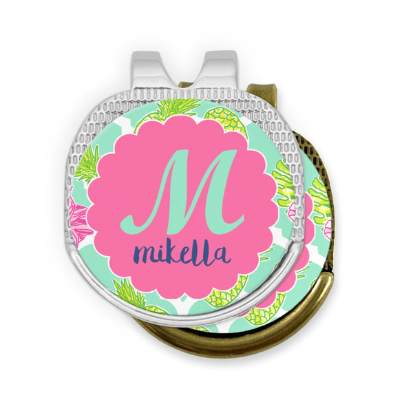 Preppy Hibiscus Golf Ball Marker Hat Clip - PARENT/MAIN