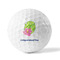 Preppy Hibiscus Golf Balls - Generic - Set of 12 - FRONT