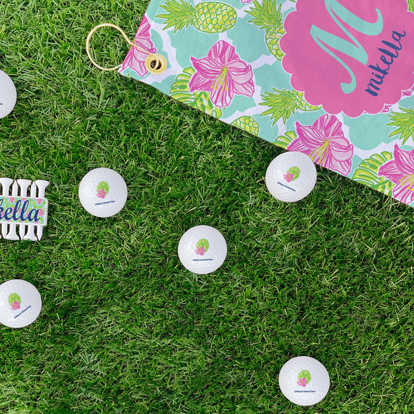 Preppy Hibiscus Golf Balls - Generic - Set of 12 - LIFESTYLE