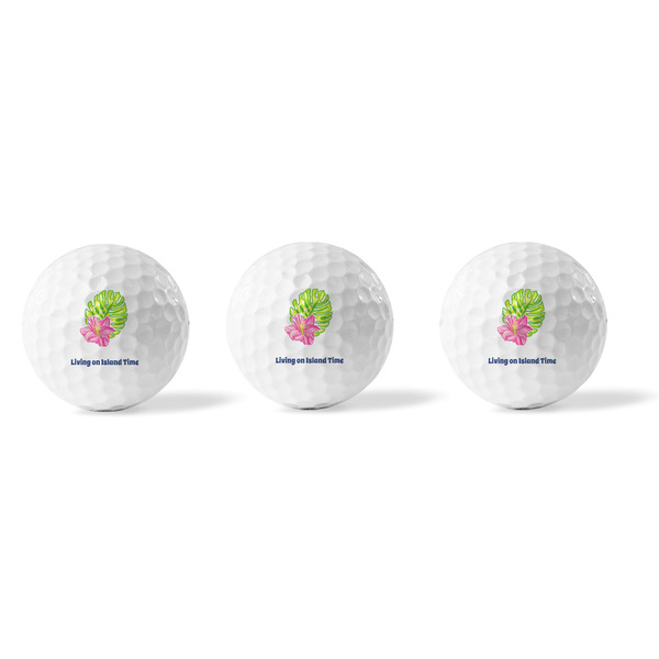 Preppy Hibiscus Golf Balls - Generic - Set of 3 - APPROVAL