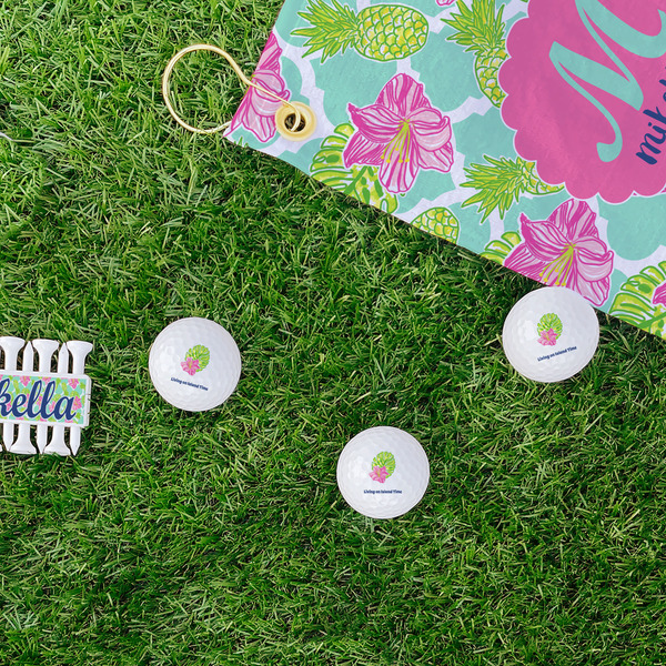 Preppy Hibiscus Golf Balls - Generic - Set of 3 - LIFESTYLE