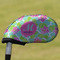 Preppy Hibiscus Golf Club Cover - Front