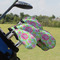 Preppy Hibiscus Golf Club Cover - Set of 9 - On Clubs