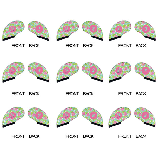Preppy Hibiscus Golf Club Covers - APPROVAL (set of 9)
