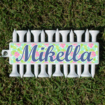 Preppy Hibiscus Golf Tees & Ball Markers Set (Personalized)