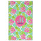 Preppy Hibiscus Golf Towel - Poly-Cotton Blend - Large w/ Name and Initial