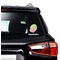 Preppy Hibiscus Graphic Car Decal (On Car Window)
