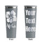 Preppy Hibiscus Grey RTIC Everyday Tumbler - 28 oz. - Front and Back