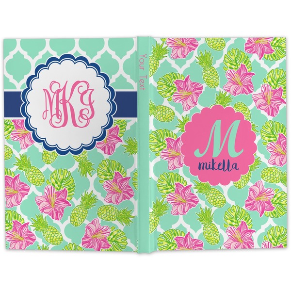Preppy Hibiscus Hard Cover Journal - Apvl