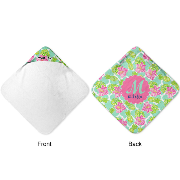 Preppy Hibiscus Hooded Baby Towel- Approval