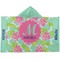 Preppy Hibiscus Kids Hooded Towel (Personalized)