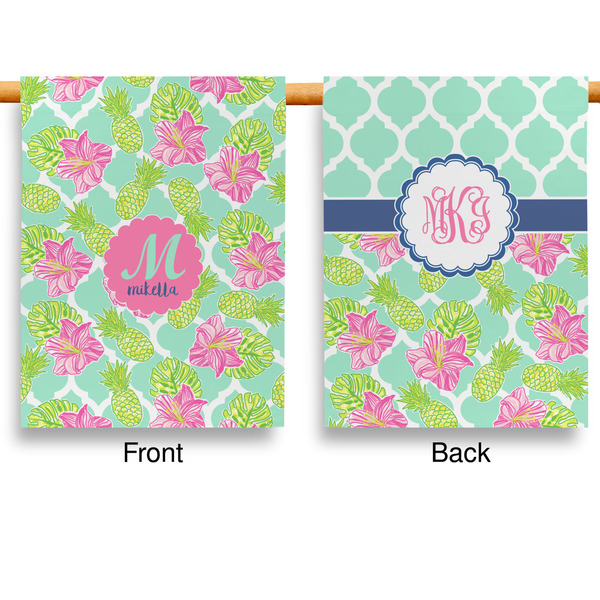 Preppy Hibiscus House Flags - Double Sided - APPROVAL