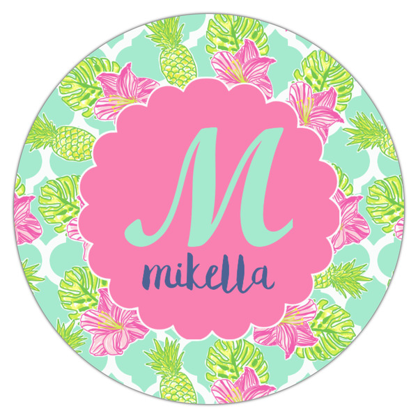 Preppy Hibiscus Icing Circle - Small - Single