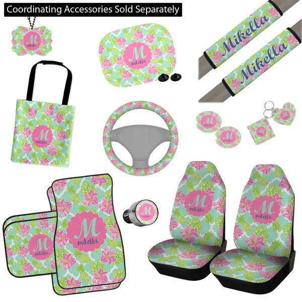 Preppy Hibiscus Interior Car Accessories