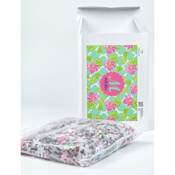 Preppy Hibiscus Jigsaw Puzzle 1014 Piece - Box