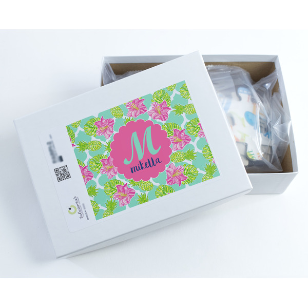 Preppy Hibiscus Jigsaw Puzzle 30 Piece - Box