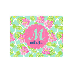 Preppy Hibiscus Jigsaw Puzzles (Personalized)